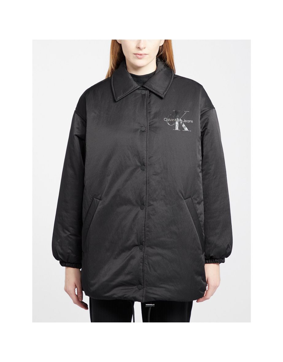 Shop Women s Calvin Klein Oversized Padded Coach Jacket in Black Online in Bahrain VogaCloset