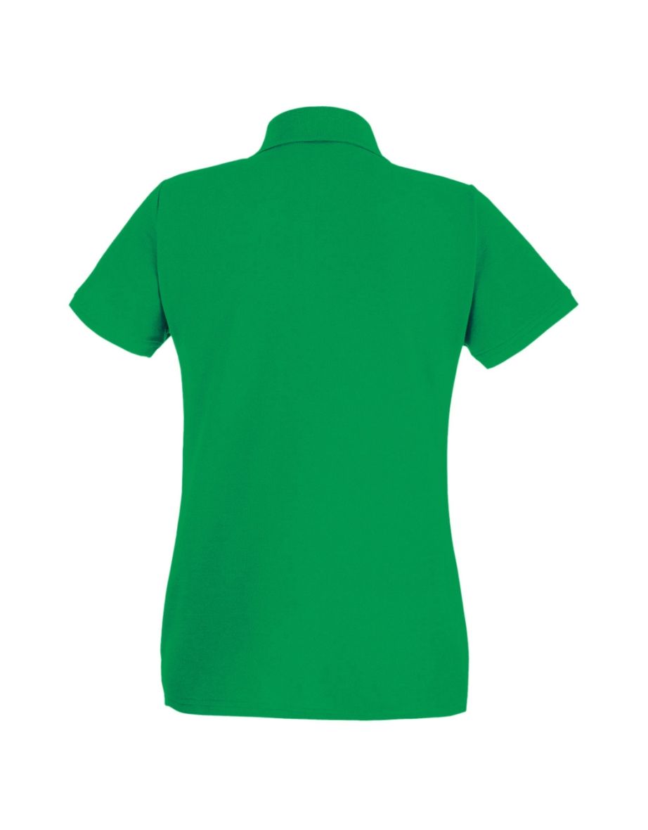 Womens/Ladies Fitted Short Sleeve Casual Polo Shirt - Bright Green - 1