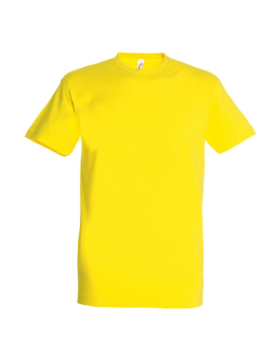 SOLS Mens Imperial Heavyweight Short Sleeve T-Shirt - Lemon