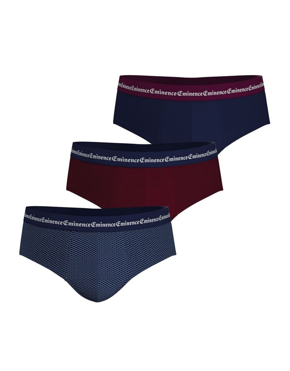 Pack of 3 Business Print Low Rise Briefs