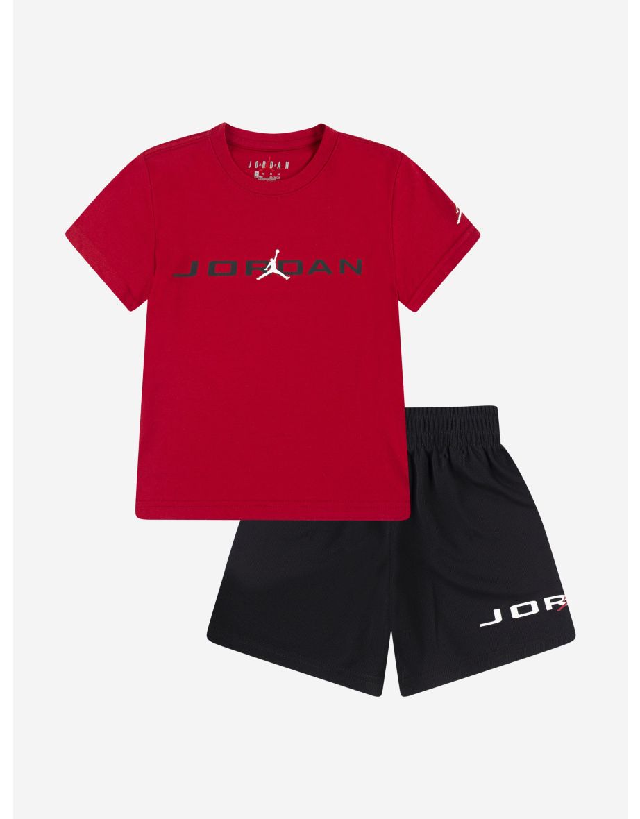 Kids MJ Baseline Mesh Short Set in Black