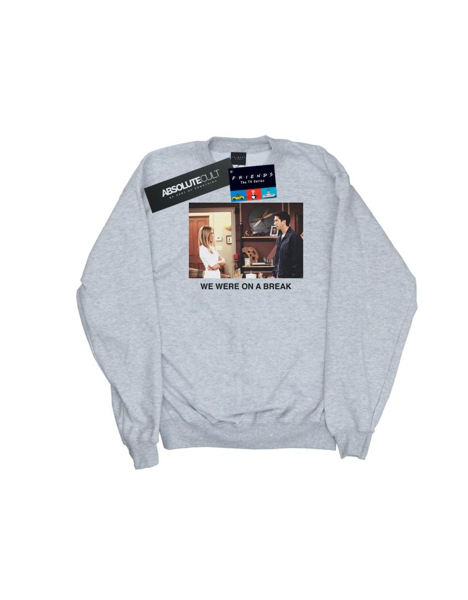 Friends Boys We Were On A Break Photo Sweatshirt - Sports Grey