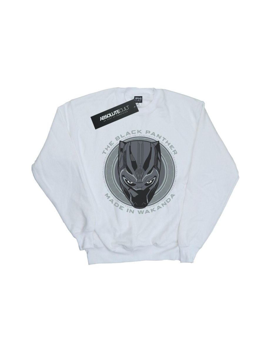 Marvel Boys Black Panther Made in Wakanda Sweatshirt - White - 3