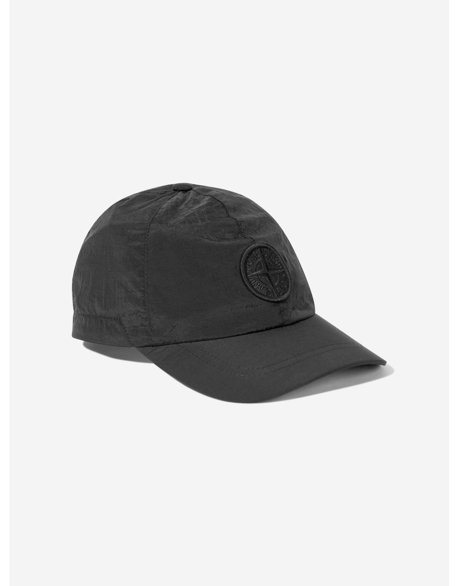 Boys Compass Logo Cap in Black