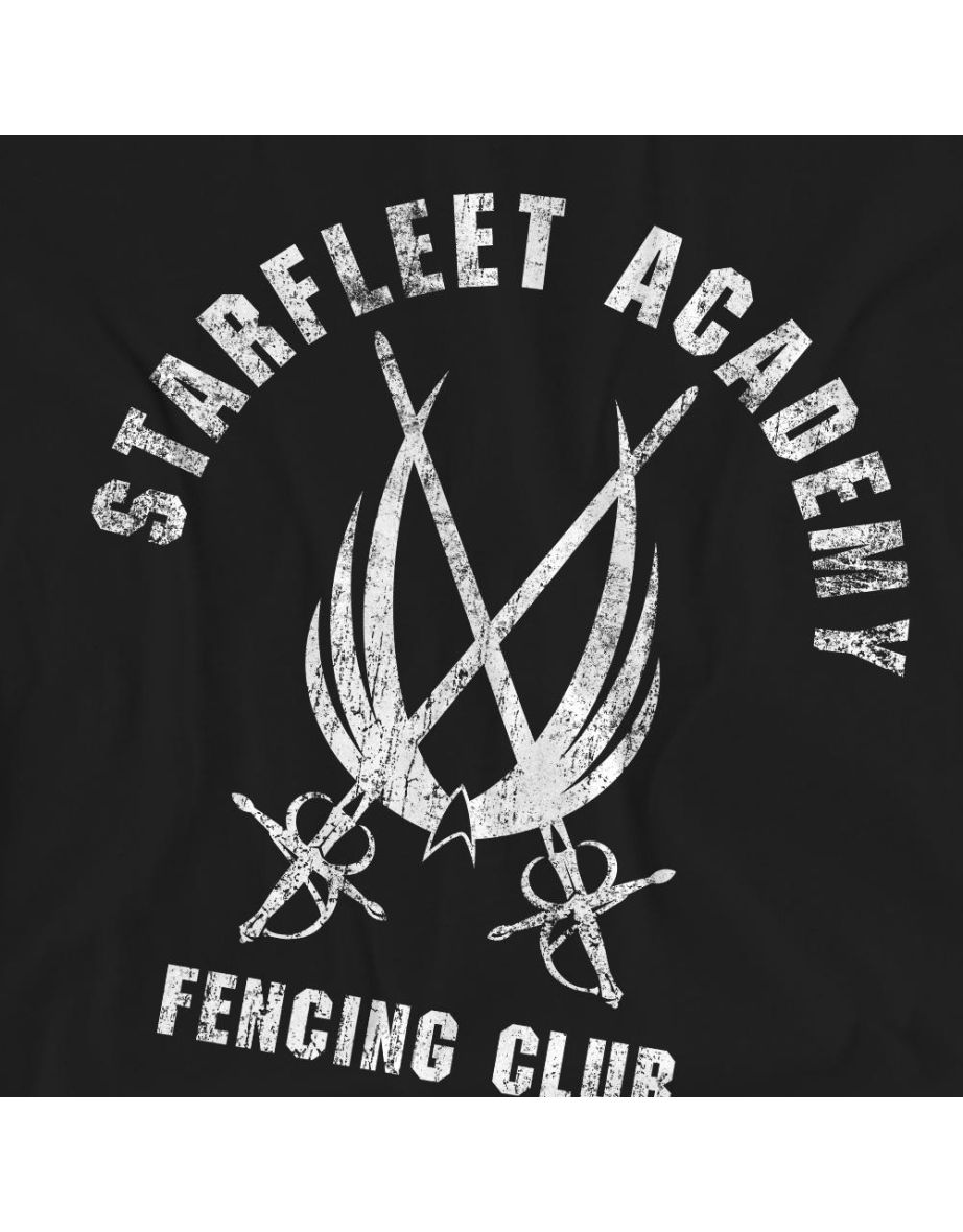 Star Trek Unisex Adult Fencing Club T-Shirt - Black - 3