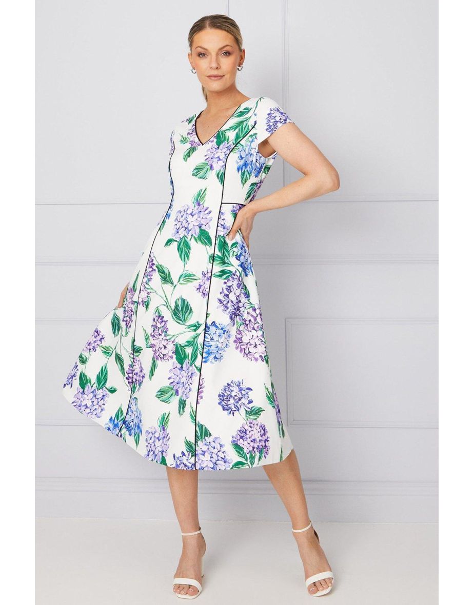 Floral Binding Detail  Dress