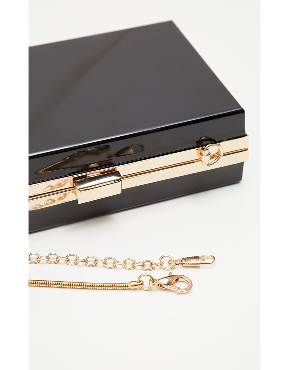 Black Square Clutch - 3