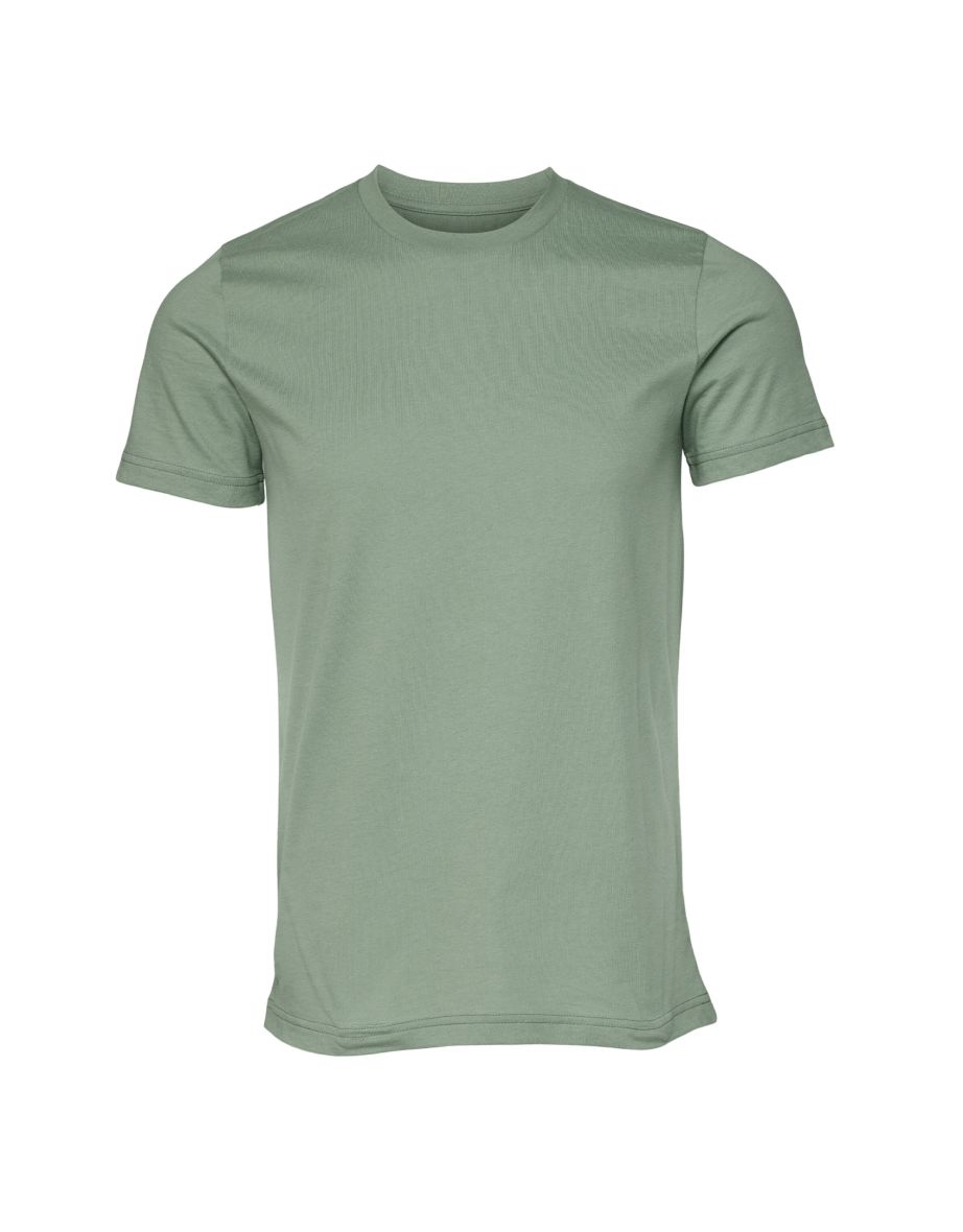 Canvas Unisex Jersey Crew Neck T-Shirt / Mens Short Sleeve T-Shirt - Sage