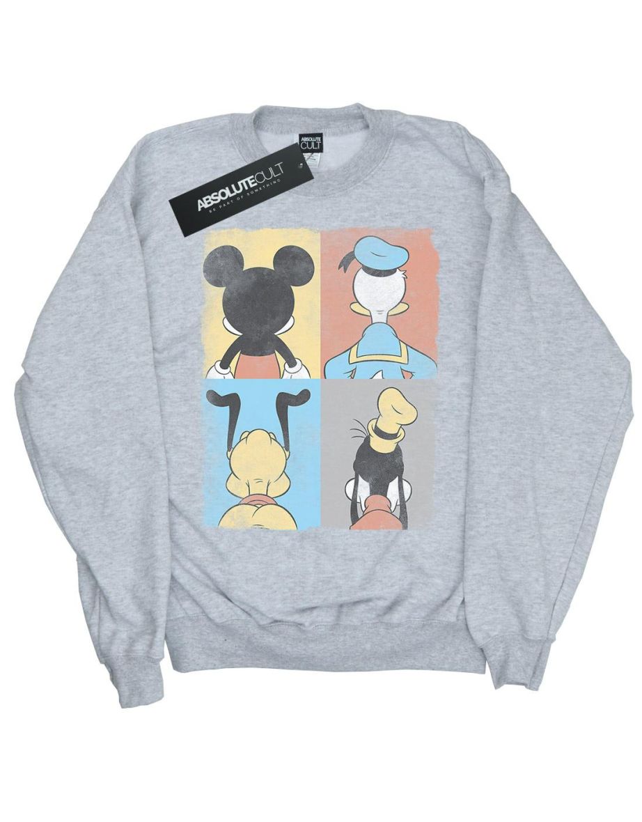 Disney Girls Mickey Mouse Four Backs Sweatshirt - Sports Grey