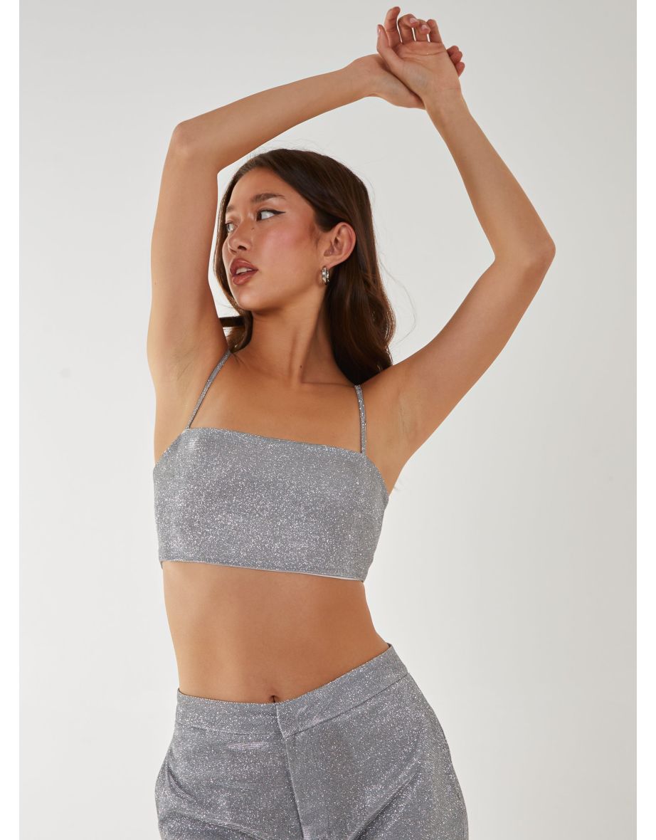 Metallic Crop Top