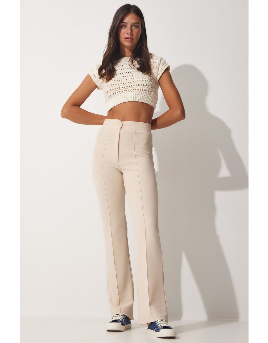 Pants - Beige - Mom