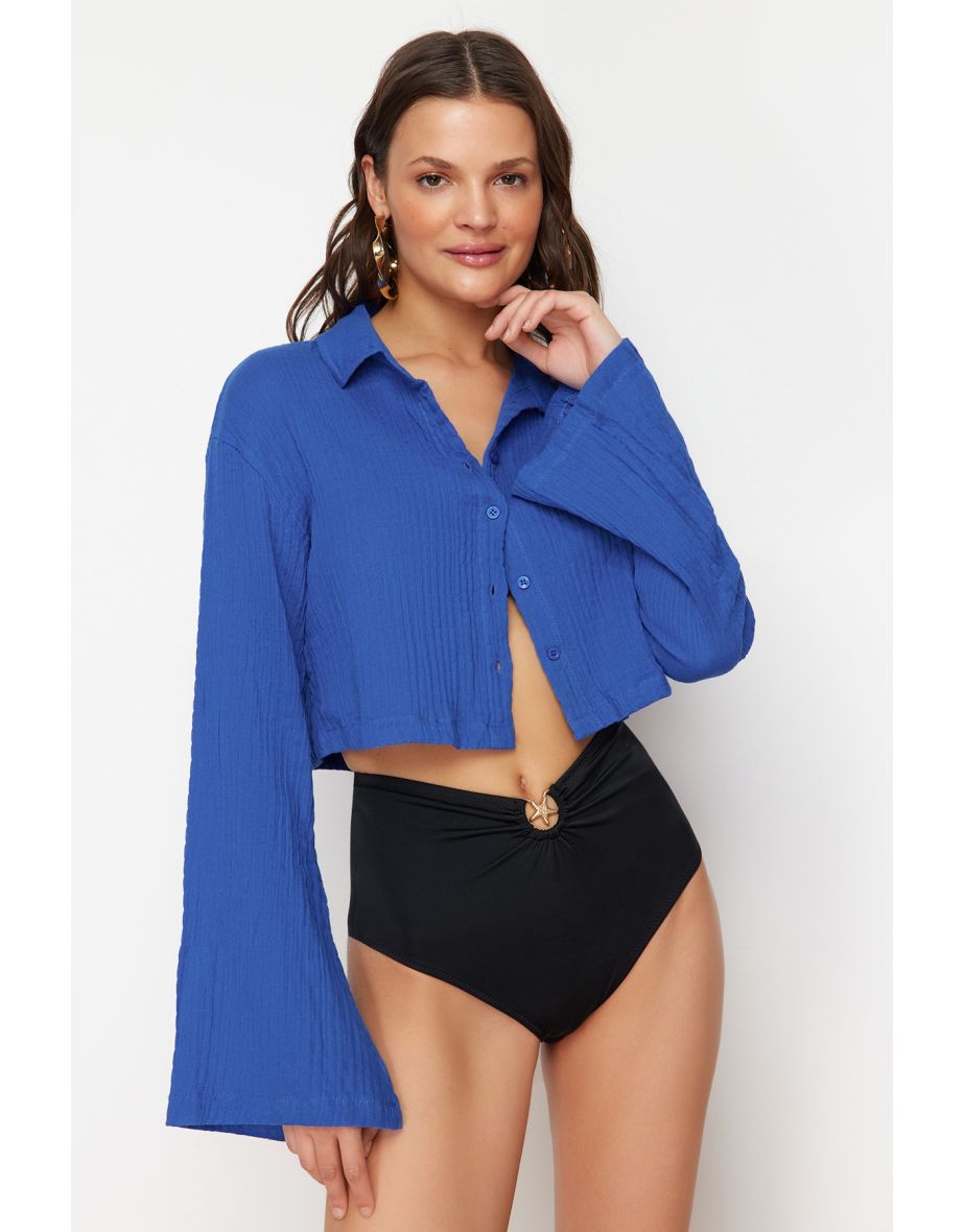 Saks Woven Muslin 100% Cotton Shirt