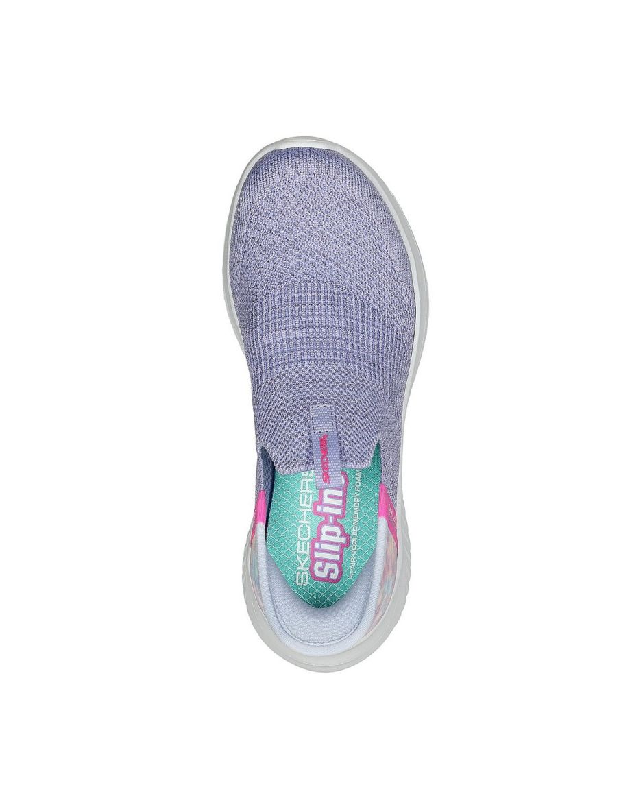 Skechers Girls Ultra Flex 3.0 - Colory Wild Trainers - Lavender/Multicoloured - 3