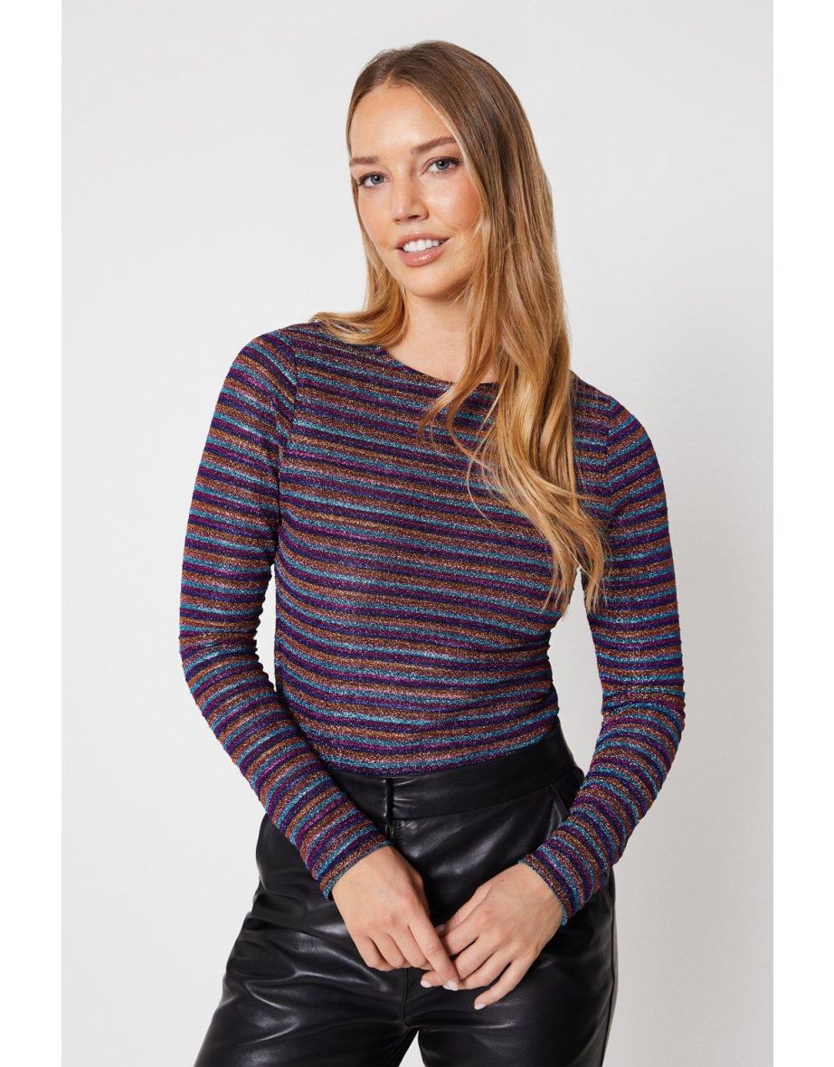 Rainbow Stripe Long Sleeve Top - 3