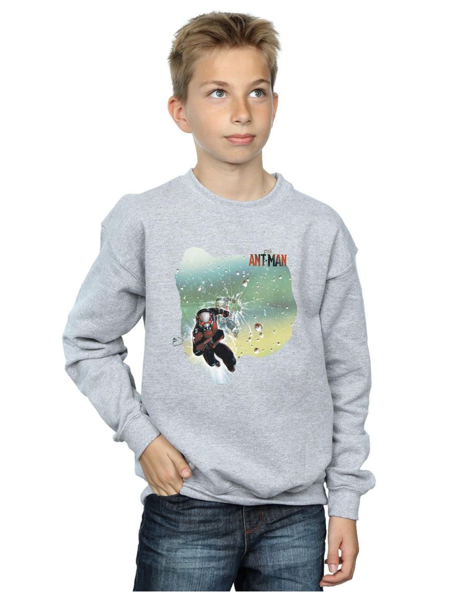 Marvel Boys Ant-Man Shatter Sweatshirt - Sports Grey