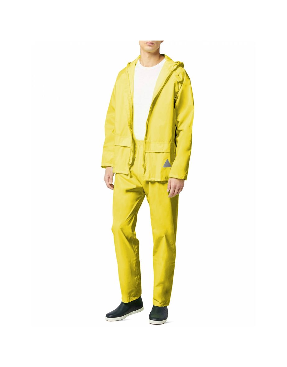 Result Mens Heavyweight Waterproof Rain Suit (Jacket & Trouser Suit) - Neon Yellow