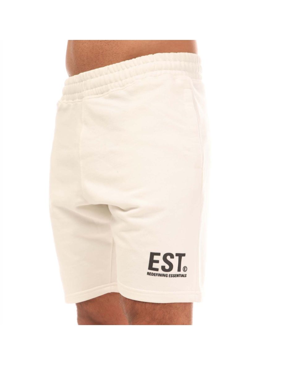 Men's Established Unwashed Core Est Shorts in White - 2