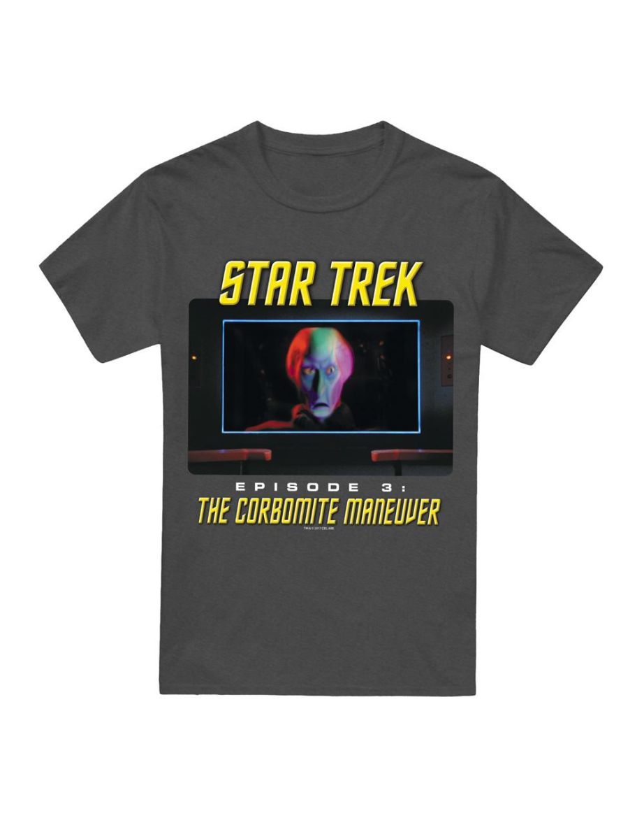 Star Trek Unisex Adult The Corbomite Maneuver T-Shirt - Charcoal