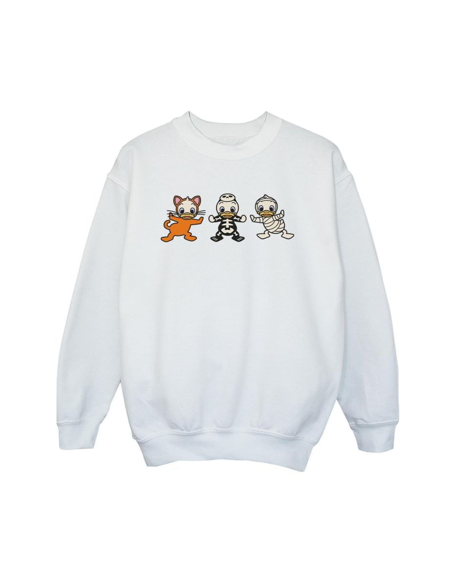 Disney Boys Duck Tales Halloween Costumes Sweatshirt - White