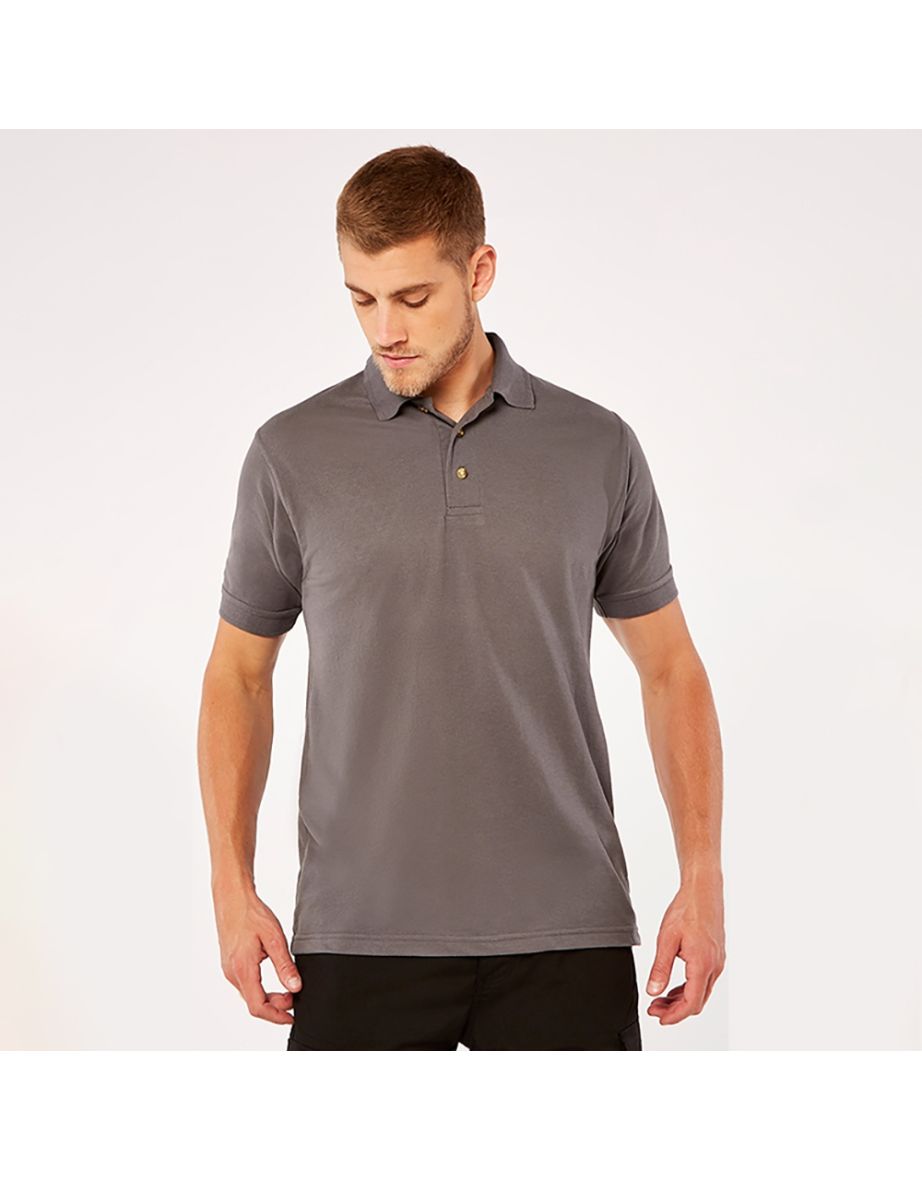 Kustom Kit Workwear Mens Short Sleeve Polo Shirt - Graphite - 2