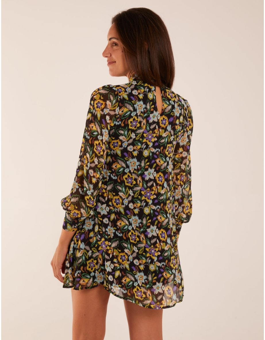 High Neck Swing Dress - 3