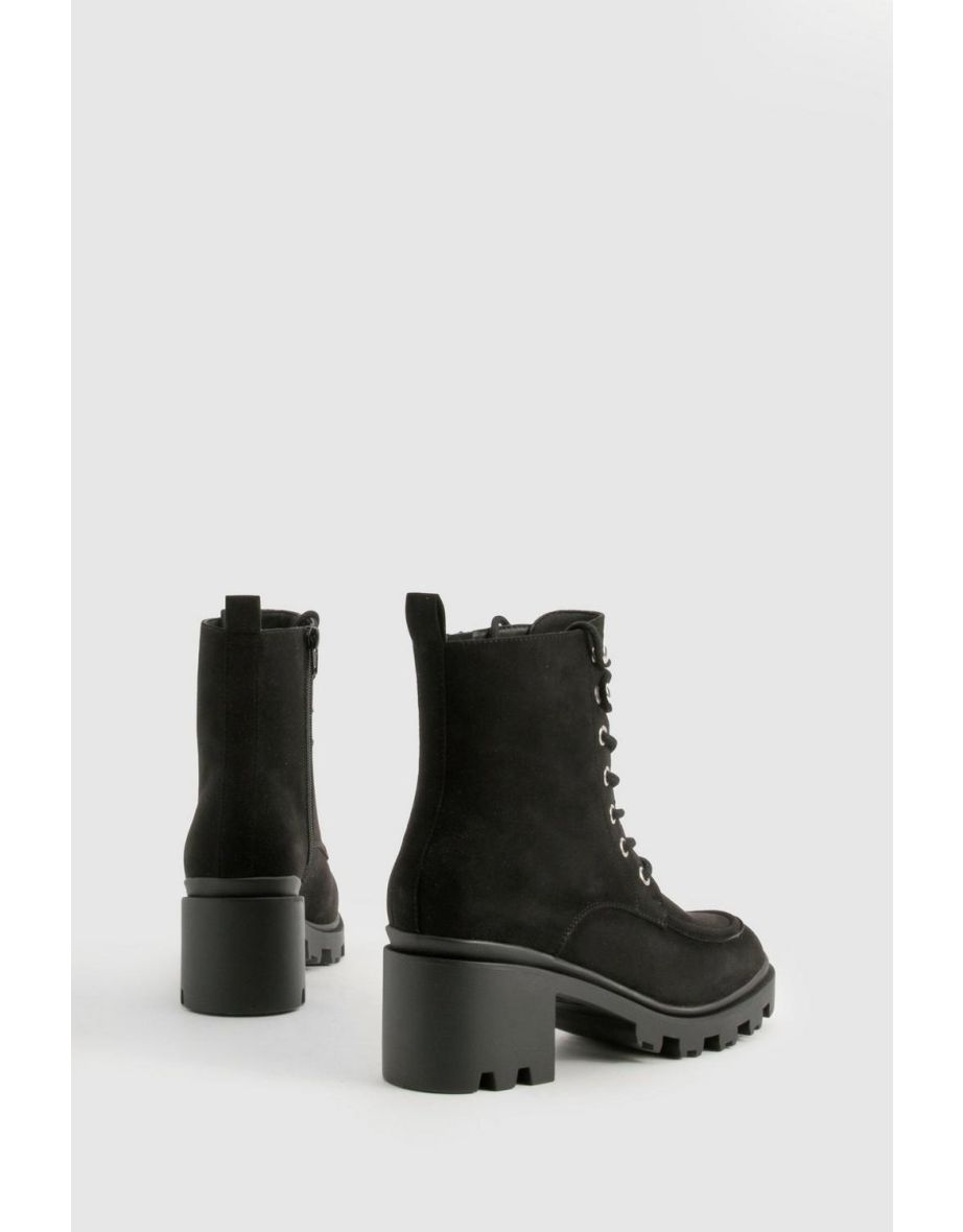 Lace Up Heel Hiker Boot - 3