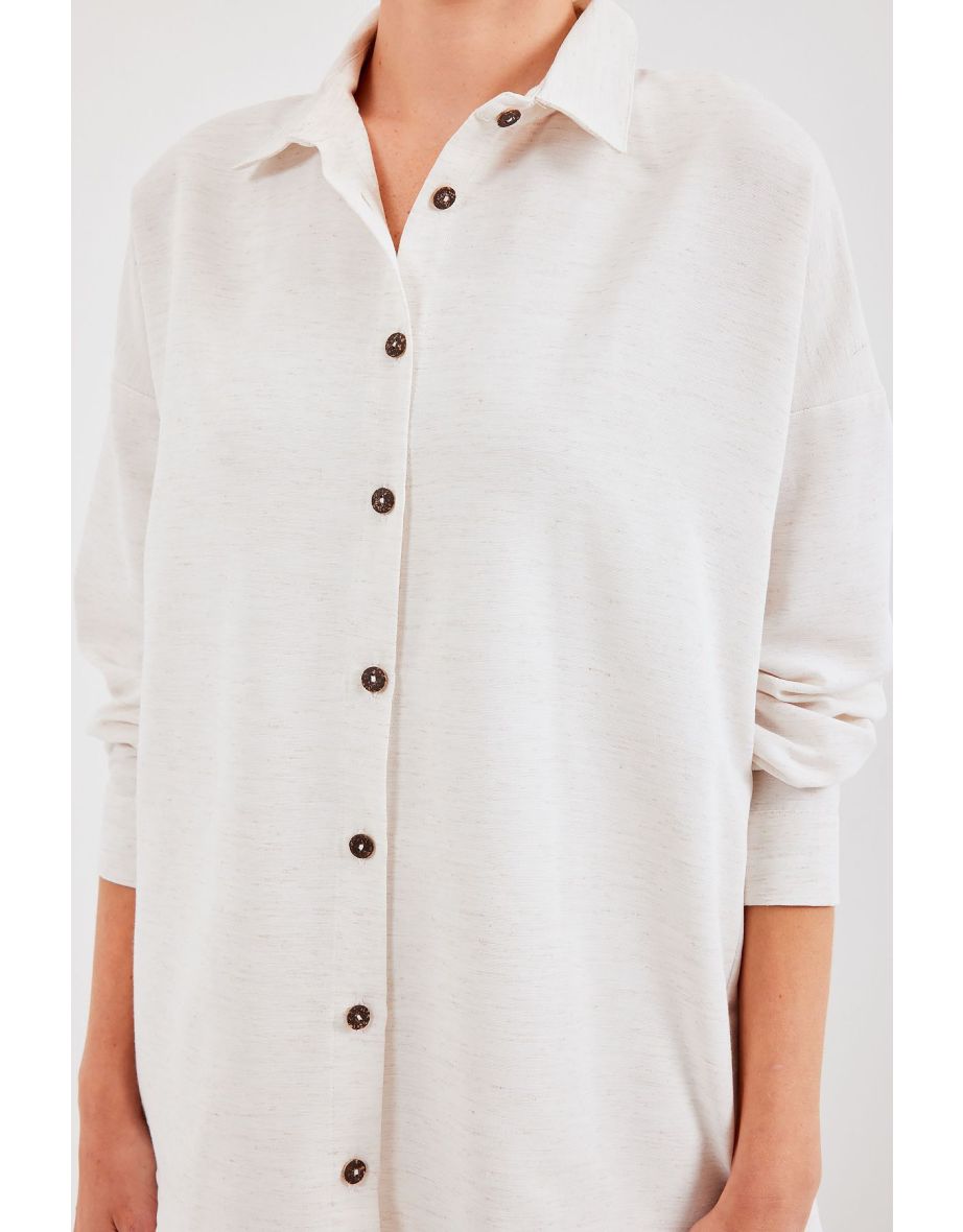 Linen Double Suit - Cream - 4