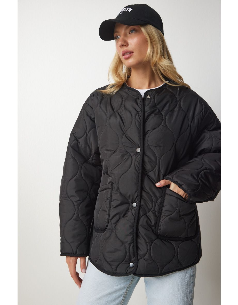 Oversized quilted outlet coat