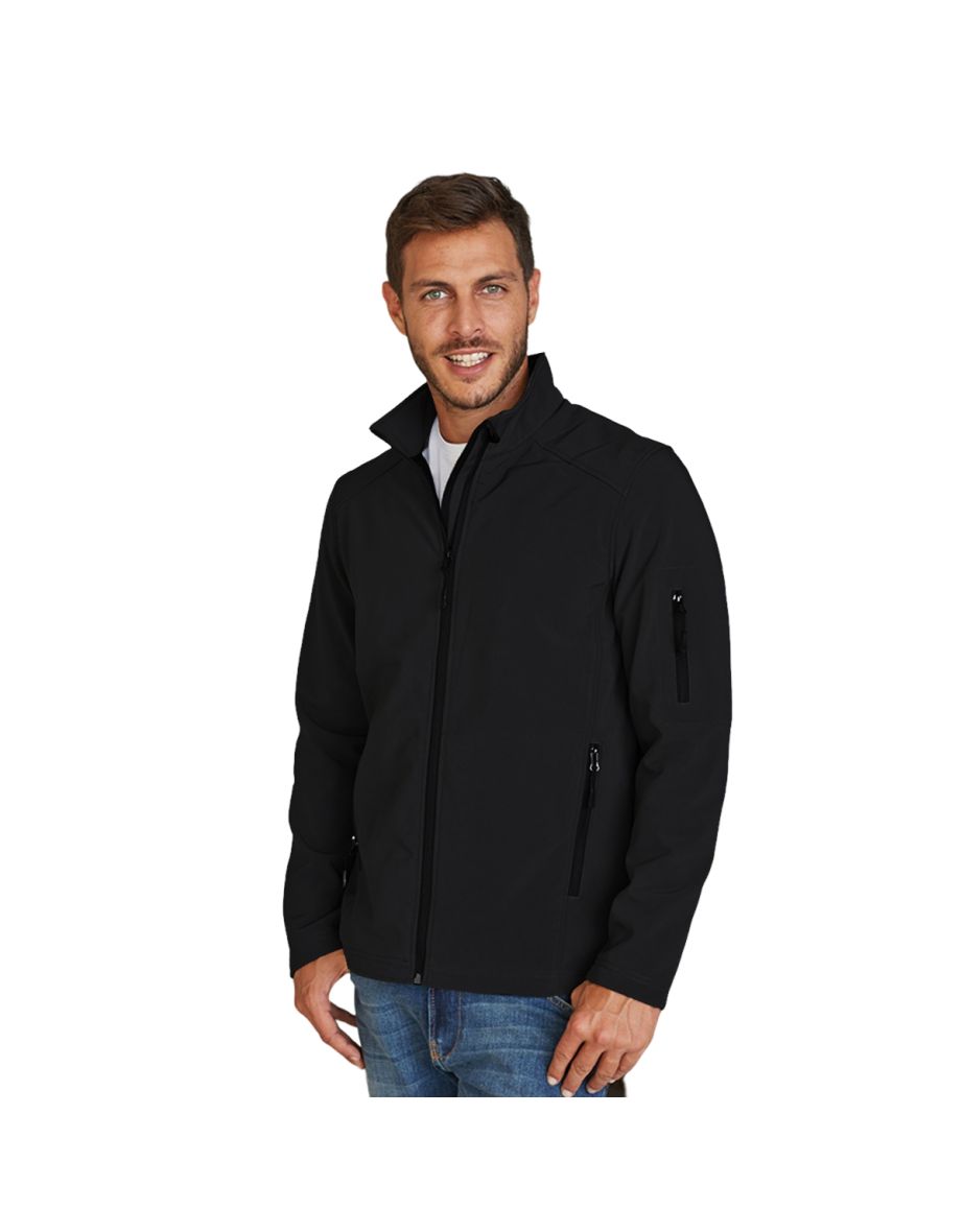 Kariban Mens Contemporary Softshell 3 Layer Performance Jacket - Black - 1