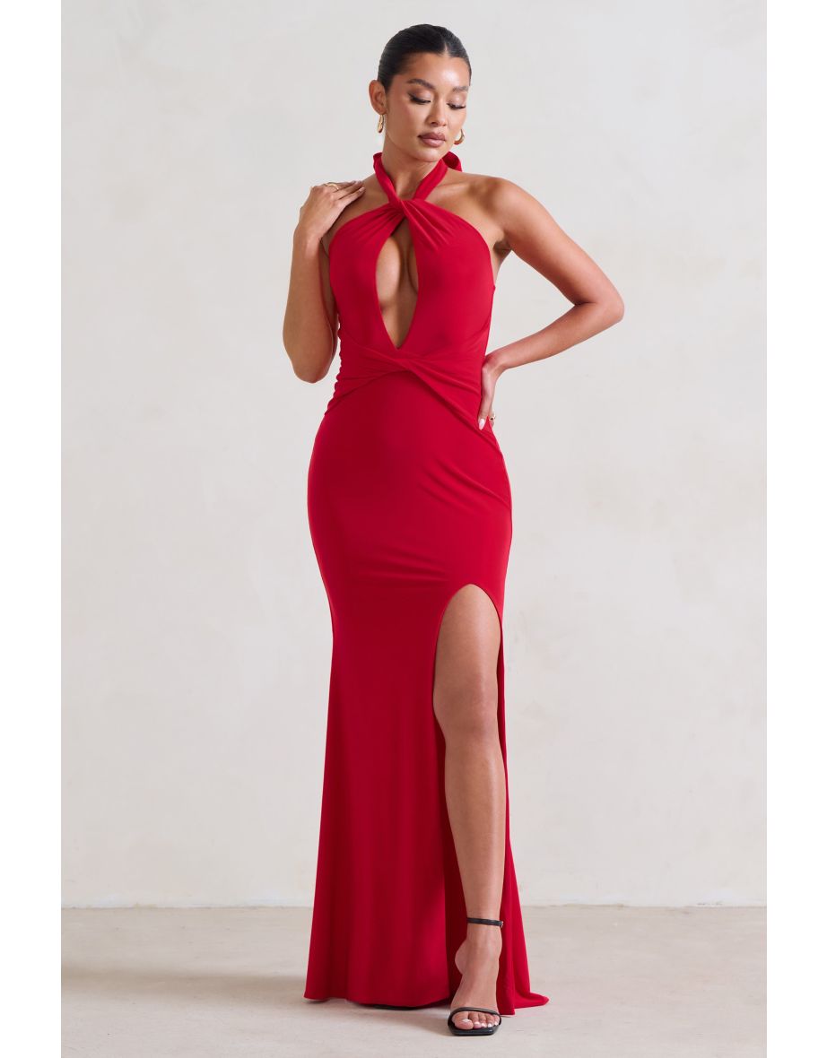 Club l red on sale dress