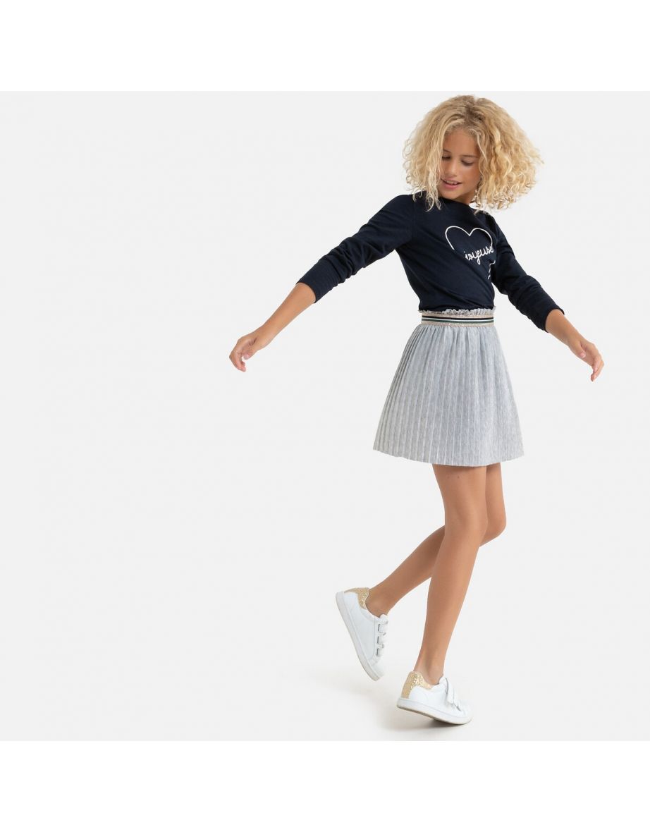 Pleated Skirt with Elasticated Waist - 4