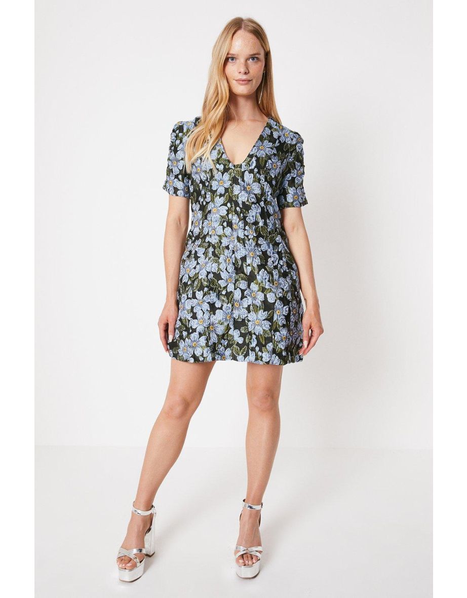 Oasis black hotsell floral dress