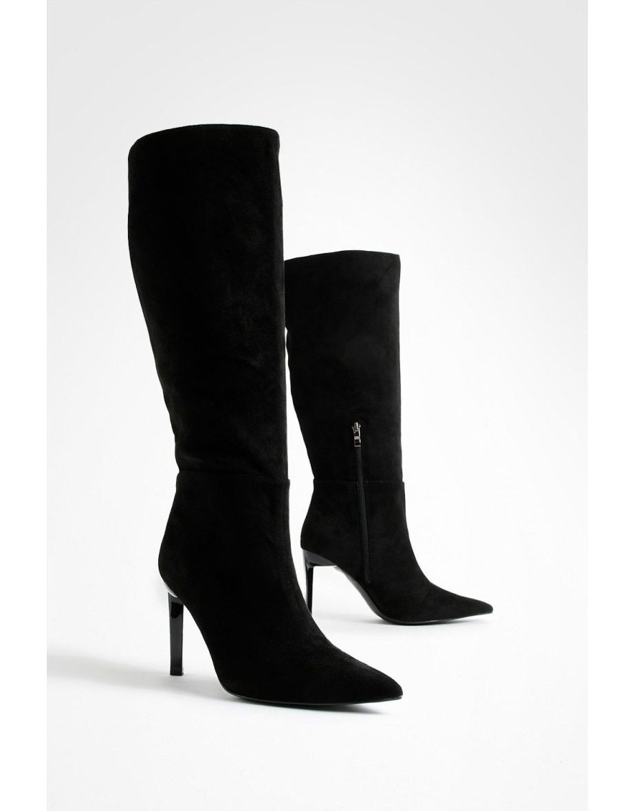 Wide fit deals stiletto boots