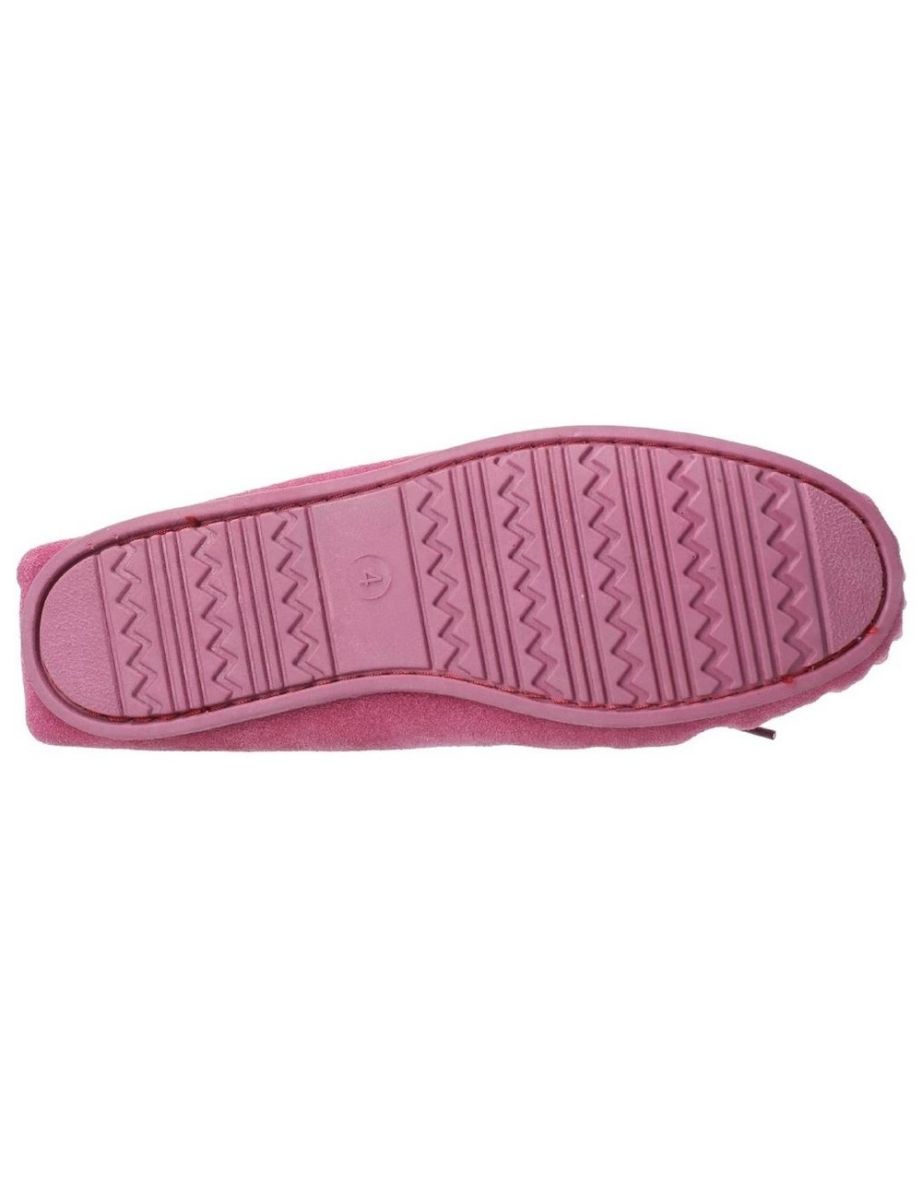 Hush Puppies Womens/Ladies Allie Slip On Leather Slipper - Rose - 3