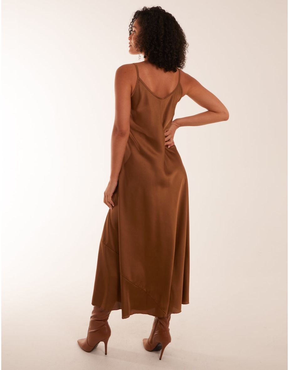 Satin Cami Maxi Dress - 3