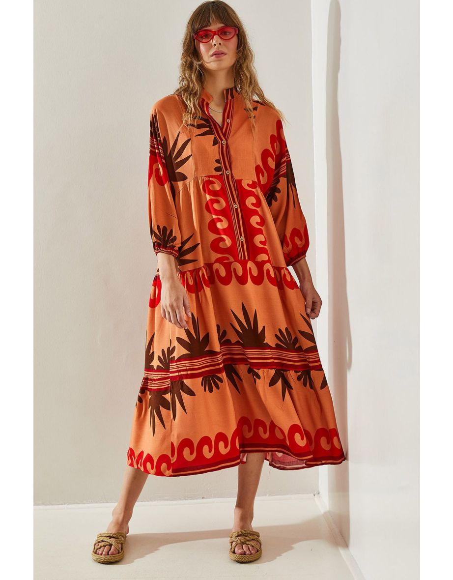 Women's Multi Patterned Viscose Dress