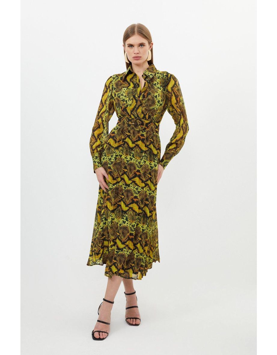 Petite snake hotsell print dress