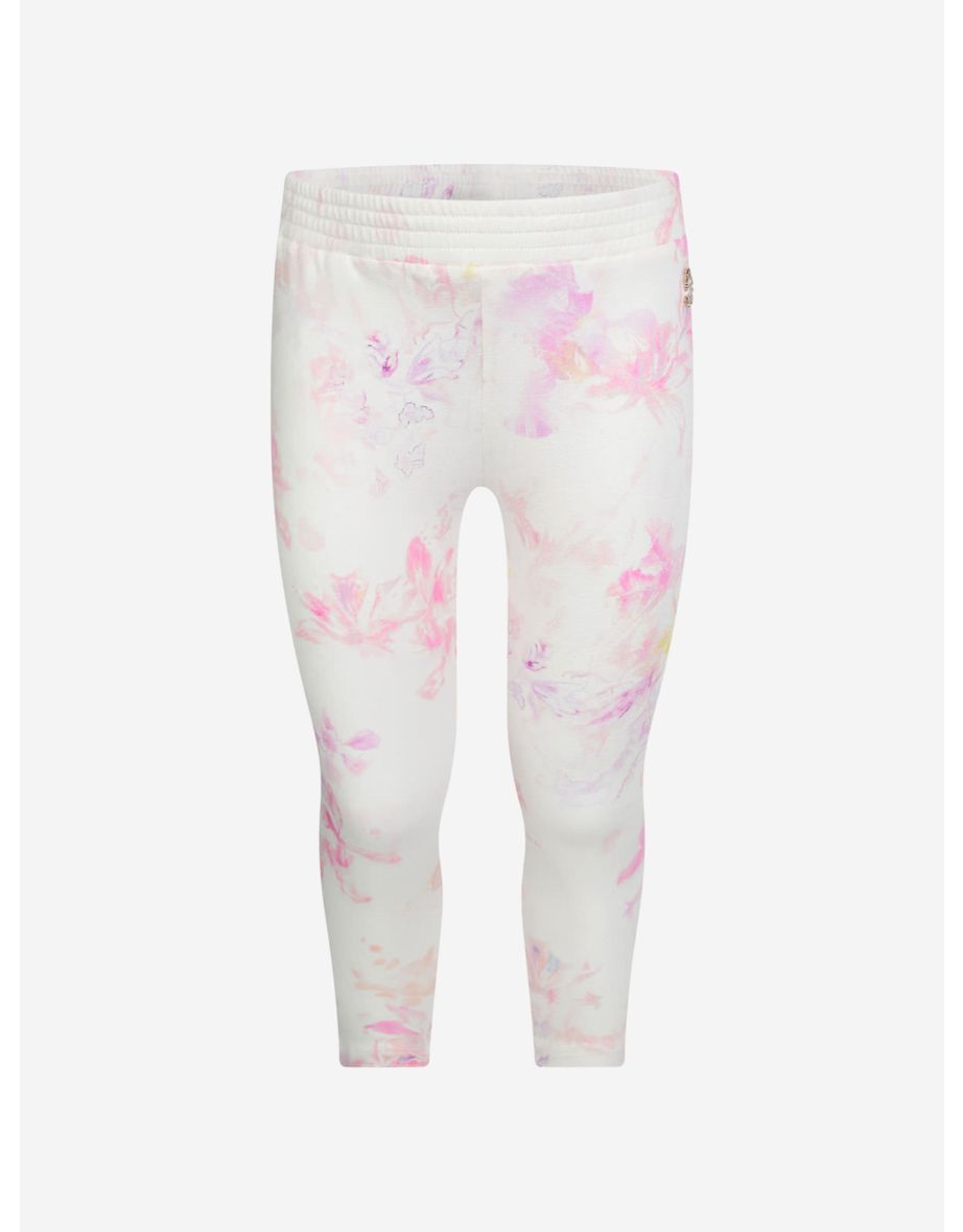 Girls & Pink Floral Print Leggings