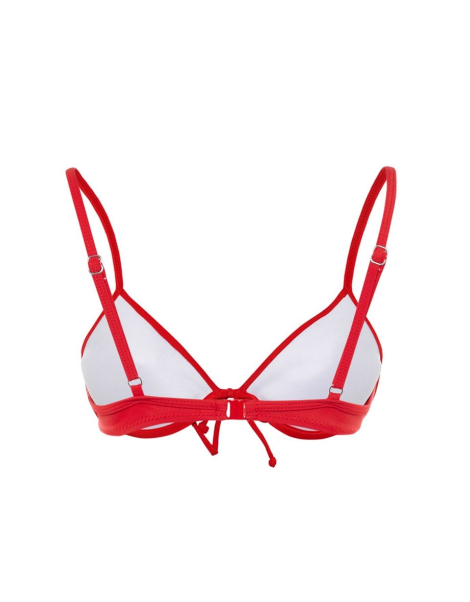 Bikini Top - Red - Plain - 6