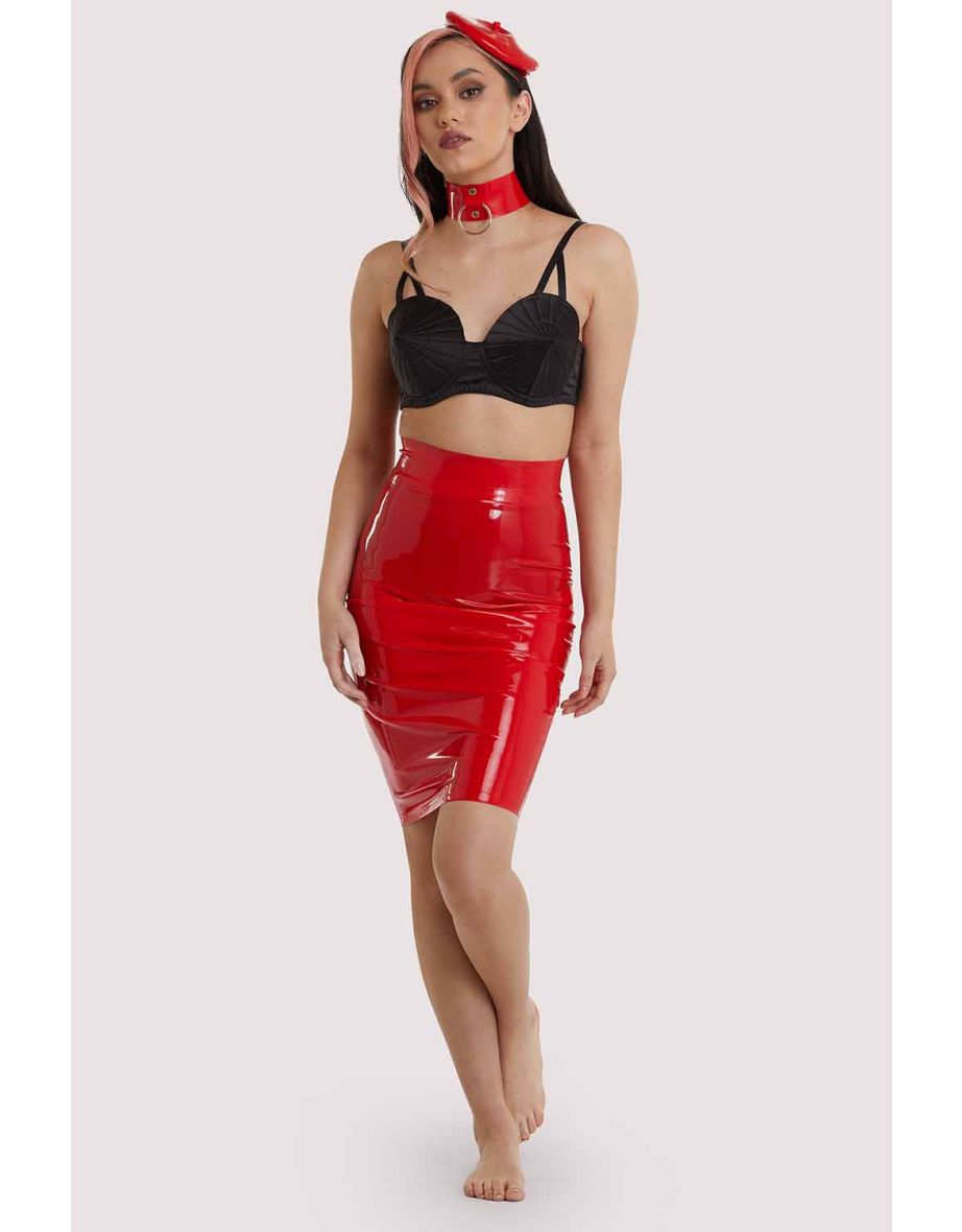 Latex Hobble Skirt