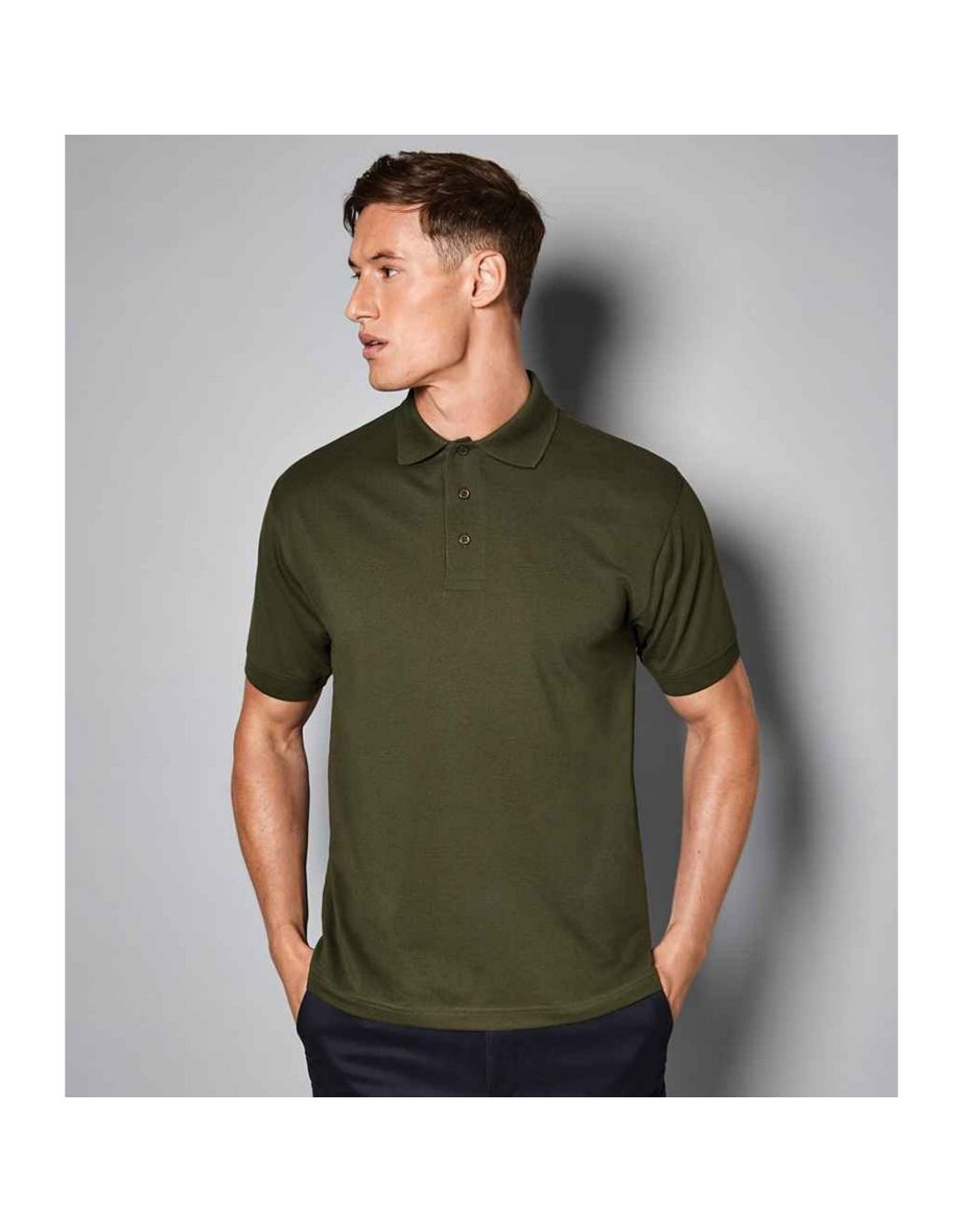 Kustom Kit Mens Klassic Piqué Polo Shirt - Army Green - 1