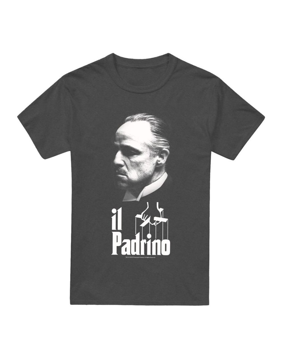 The Godfather Unisex Adult Il Padrino T-Shirt - Charcoal