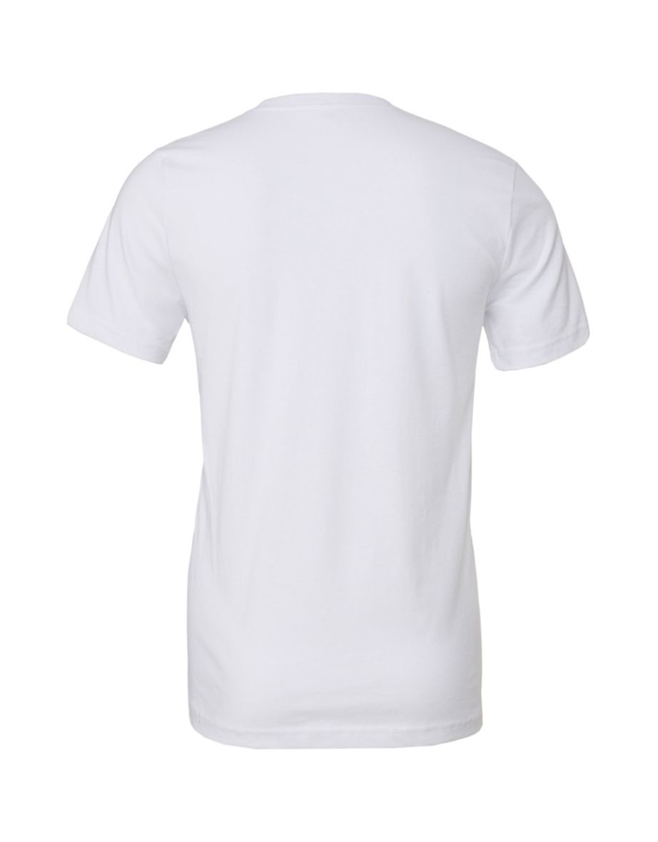 Canvas Unisex Jersey Crew Neck T-Shirt / Mens Short Sleeve T-Shirt - White - 1