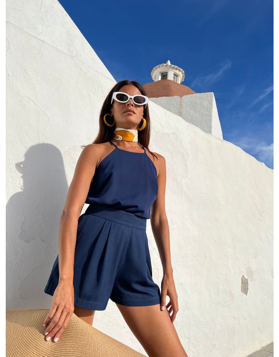 Chica Bella Shorts In Navy - 2