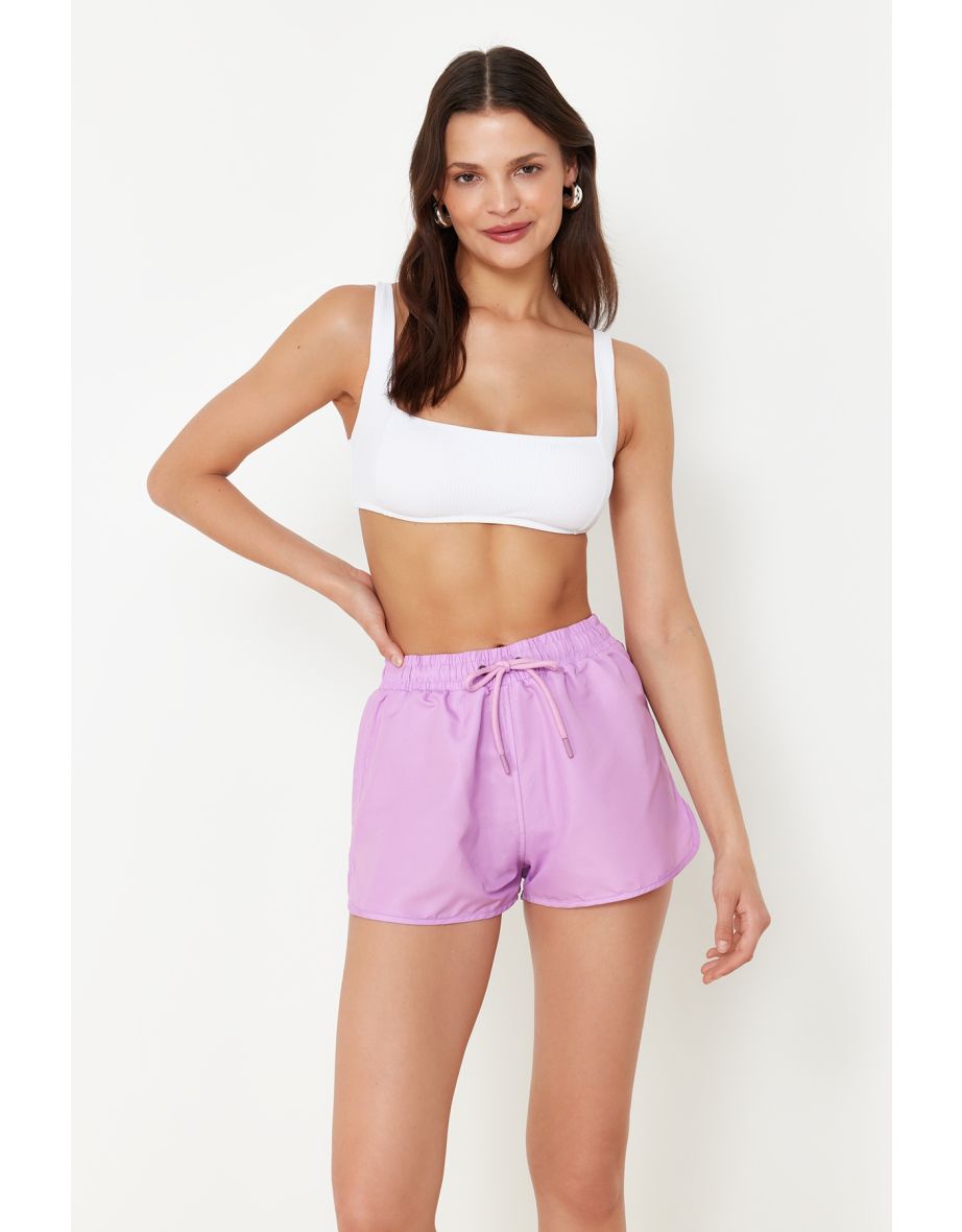 Pink*004 Plain Short Woven 100% Polyester Shorts & Bermuda