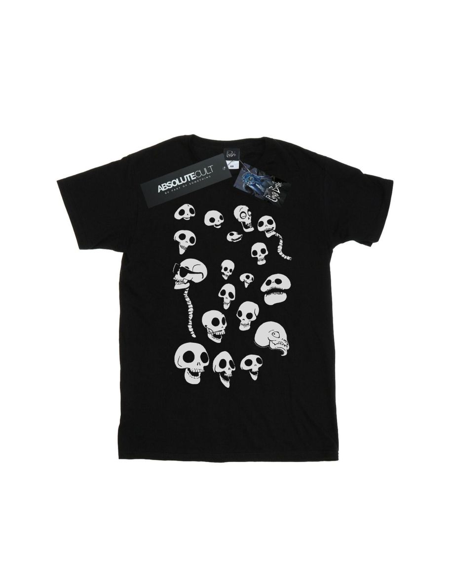 Corpse Bride Boys Afterlife Skulls T-Shirt - Black