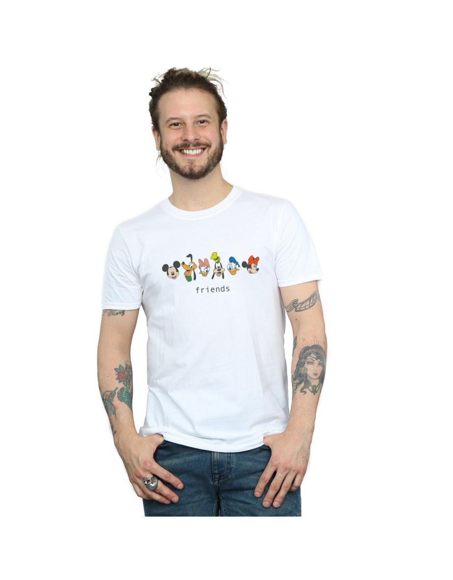 Disney Mens Mickey Mouse And Friends T-Shirt - White