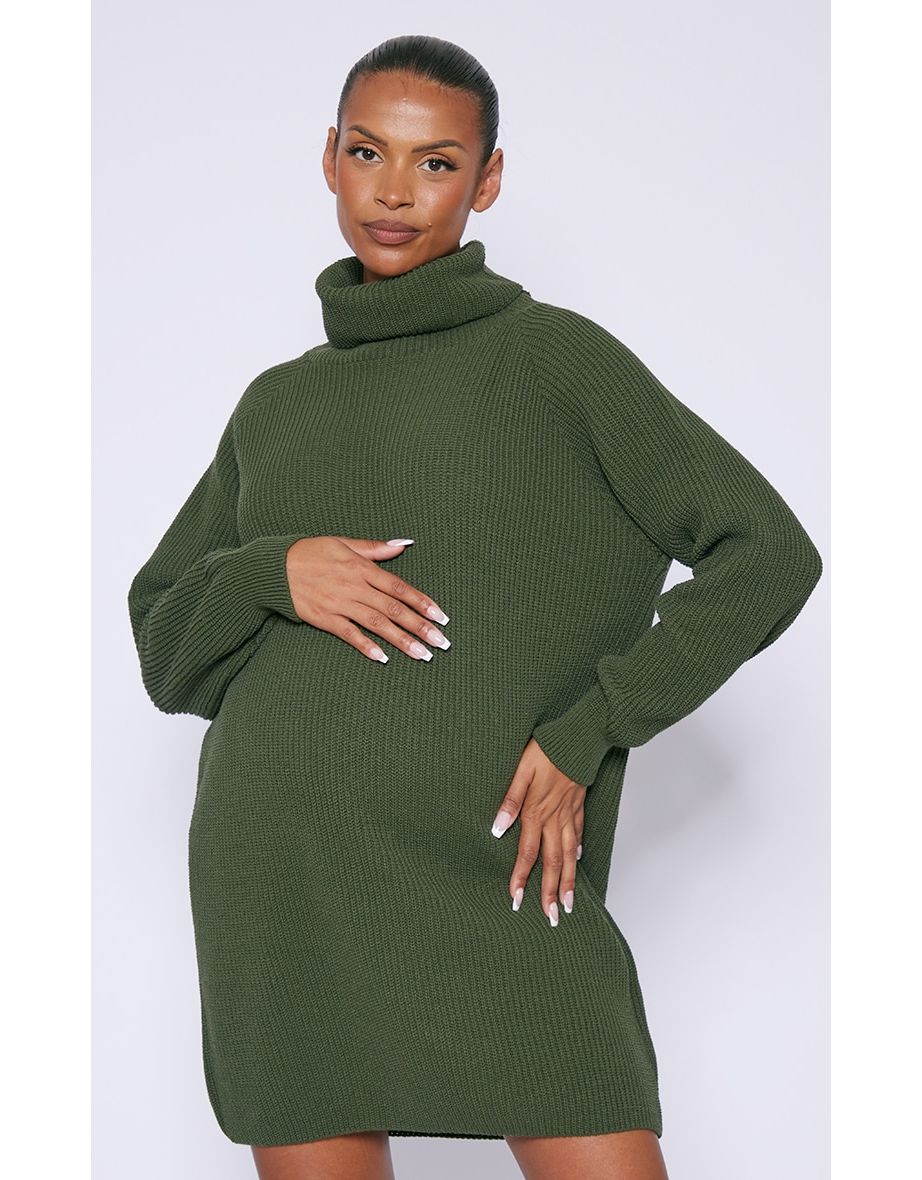 Olive green jumper clearance dress