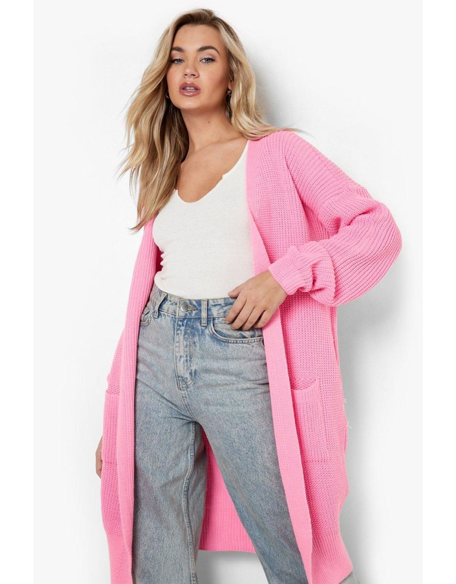 Boohoo pink outlet cardigan