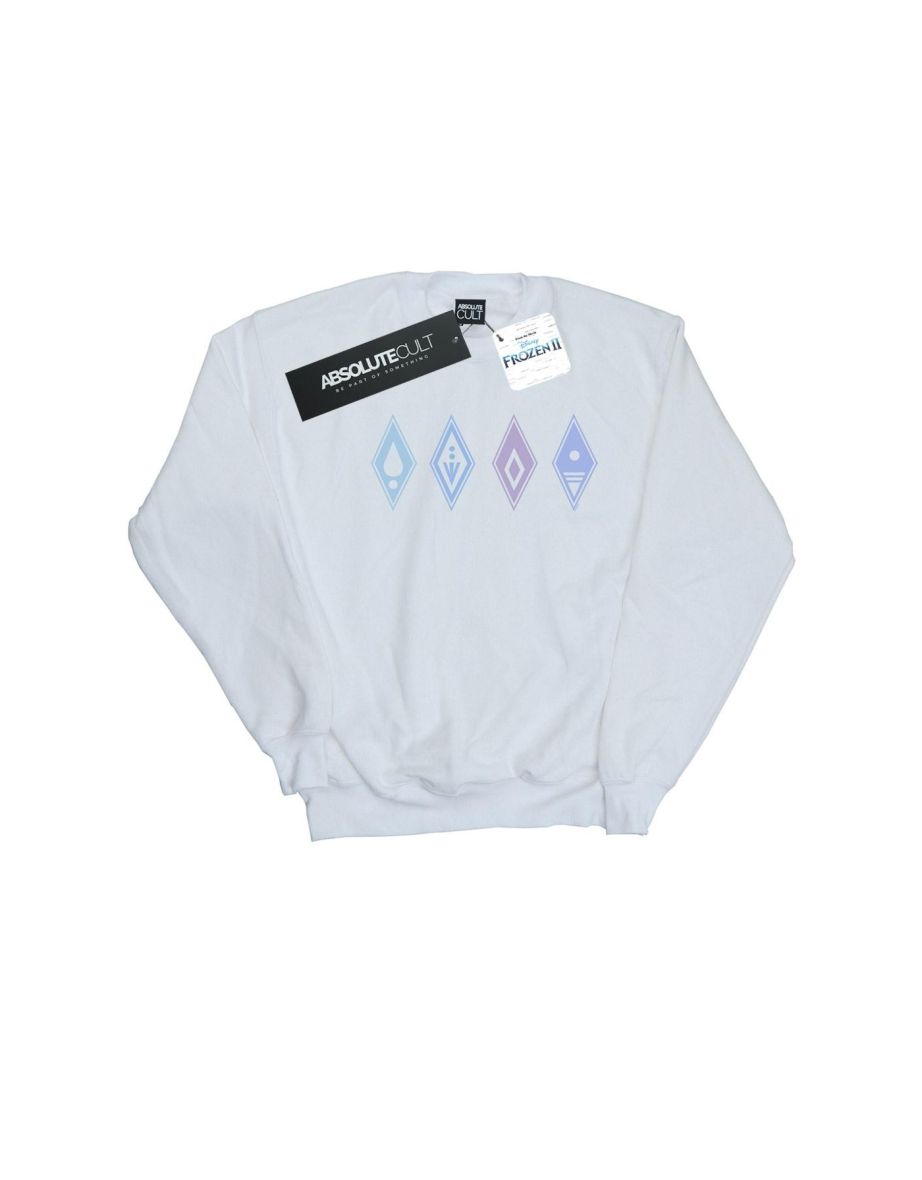 Disney Boys Frozen 2 Elements Symbols Sweatshirt - White